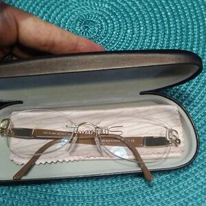 Silhouette 6704 20 Rimless 53-18-135 Used Eyeglasses Frames with case